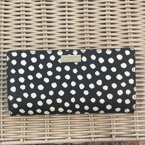 kate spade Black & White Polka Dot Continental Wallet